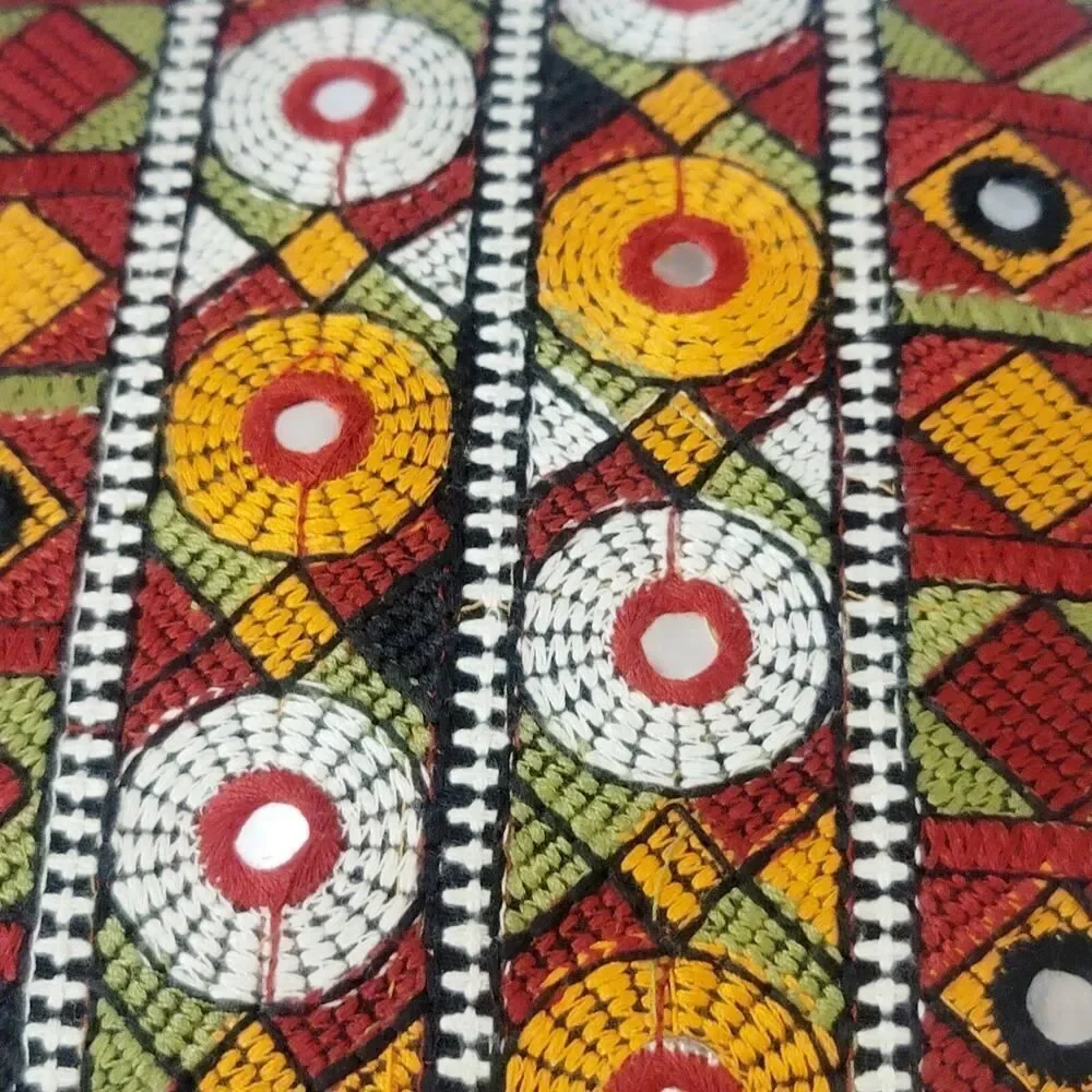 Handmade embroidered hand lined